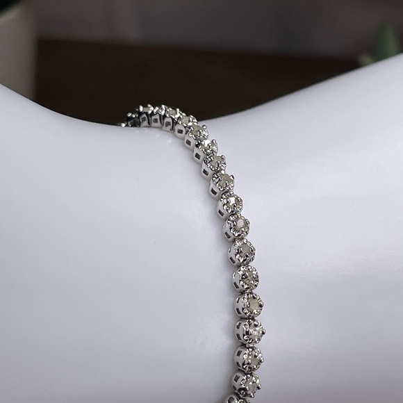 1CT DIAMOND BOLO BRACELET. Genuine Earth Mined in Brazil. - Picture 15 of 17